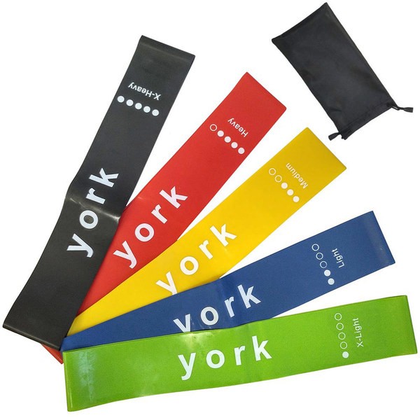 Комплект эспандеров "York" латексная петля 600х50 мм (5 штук) C33511 