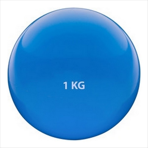 Медбол 1кг., d-12см. (синий) (ПВХ/песок) HKTB9011-1